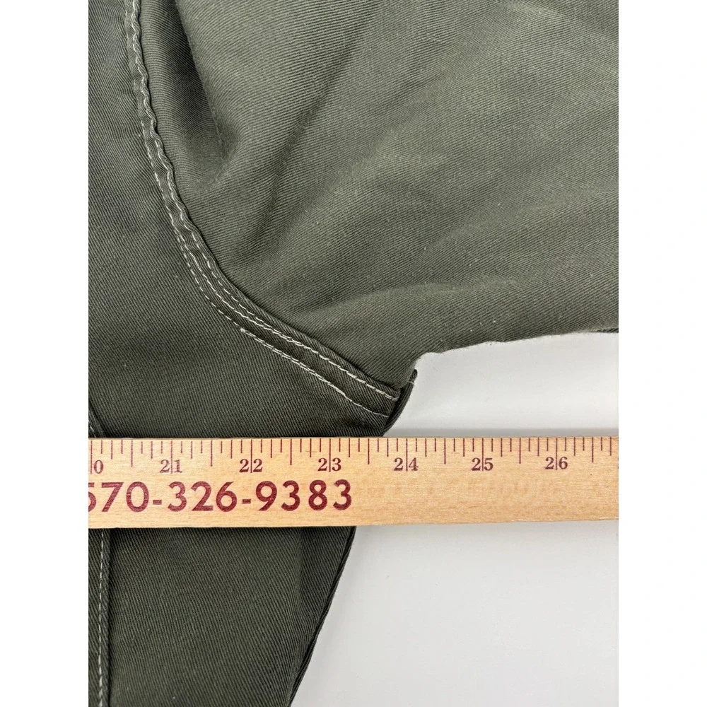 Big Ben By Wrangler Quilted Lined Canvas Full Zip Work Jacket Mens Olive Green L